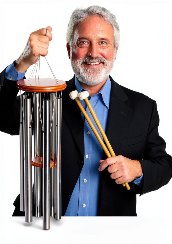 Woodstock Chimes Brass Gong Handcrafted Outdoor-5