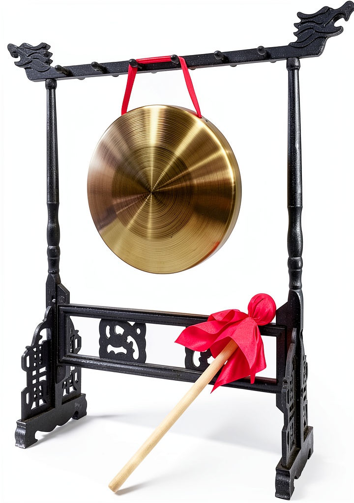 Feng Shui Gong being used in a yoga studio