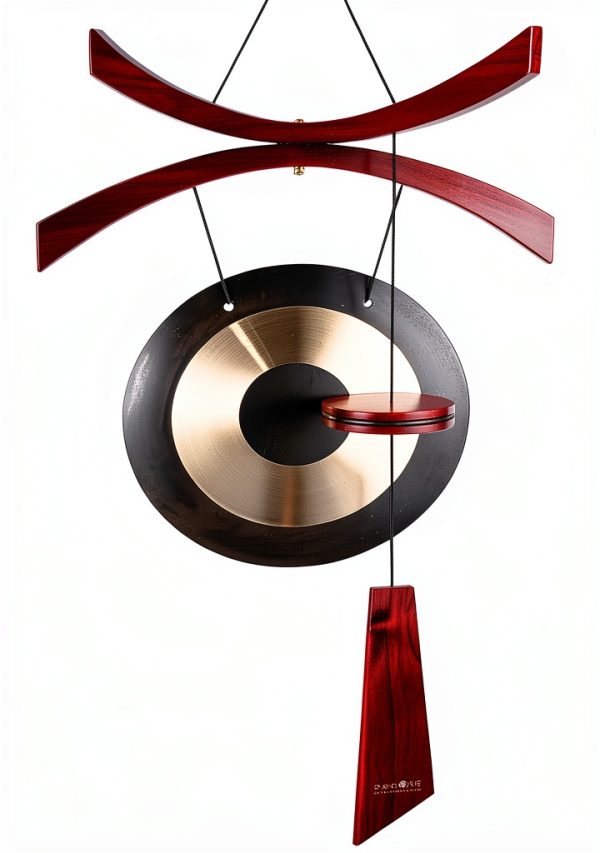 Woodstock Chimes Brass Gong Handcrafted Outdoor-0