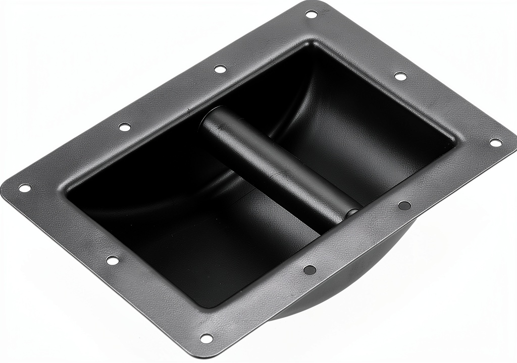 Installing uxcell Recessed Speaker Handles Metal on a wooden speaker cabinet