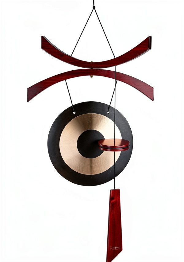 Woodstock Chimes Brass Gong Handcrafted Outdoor-2