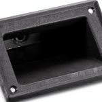 uxcell Speaker Handle Black Plastic Cabinet-0