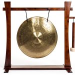 Spirit Guide Wood Gong Stand 16" Wind Gong-0