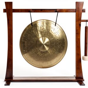 Spirit Guide Wood Gong Stand 16" Wind Gong-0
